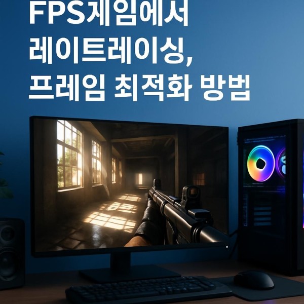 FPS게임 레이트레이싱 시연 이미지